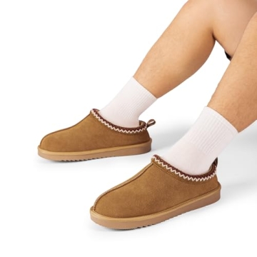 DREAM PAIRS Cozy Suede Slippers for Men - Stylish & Warm