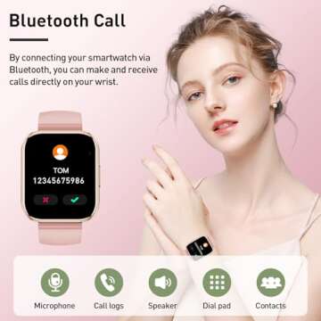 Stylish Smart Watch for Women with Bluetooth Calling - Cillso