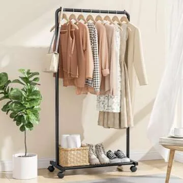 Sakugi Clothes Rack with Wheels - Heavy-Duty & Versatile