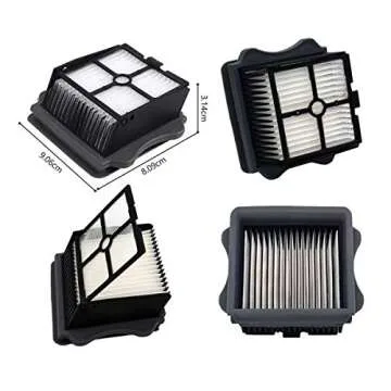 Home Times Brush Roller For Floor One Tineco S5 Blue,S5 & S5 Pro 2 HEPA Filters Replacement Accessories Parts (2 Brush Roller+4 Filter)