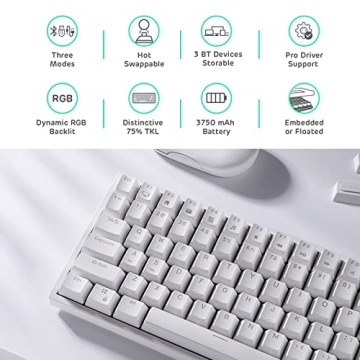 RK84 Wireless RGB Mechanical Keyboard - Compact & Customizable
