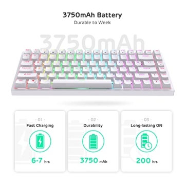 RK84 Wireless RGB Mechanical Keyboard - Compact & Customizable