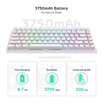RK84 Wireless RGB Mechanical Keyboard - Compact & Customizable