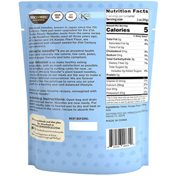 Miracle Noodle Spaghetti - Low Calorie, Keto, Gluten Free