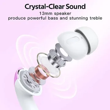 TAGRY True Wireless Headphones with 60H Playback