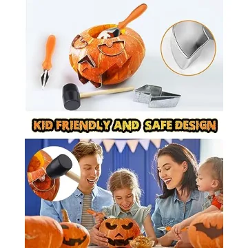 JUSTOTRY Halloween Pumpkin Carving Kit 26Pcs for All Ages