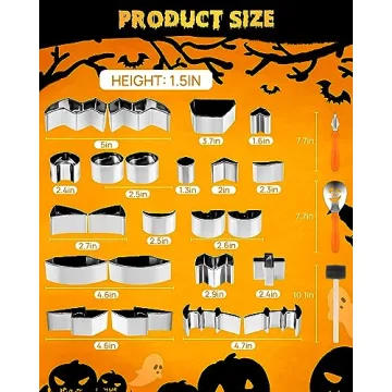 JUSTOTRY Halloween Pumpkin Carving Kit 26Pcs for All Ages