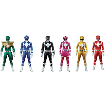 threezero Mighty Morphin Power Rangers Collectible Figure Set - Articulated Figures with Accessories