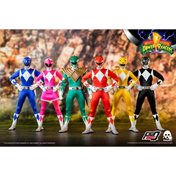 threezero Mighty Morphin Power Rangers Collectible Figure Set