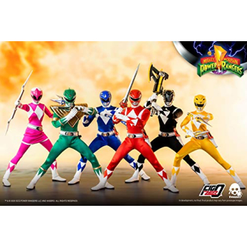 threezero Mighty Morphin Power Rangers Collectible Figure Set