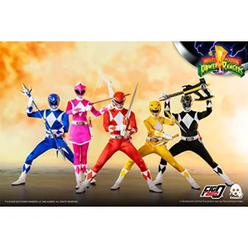 threezero Mighty Morphin Power Rangers Collectible Figure Set