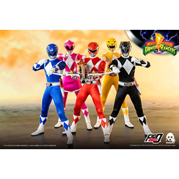 threezero Mighty Morphin Power Rangers Collectible Figure Set