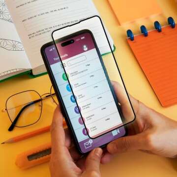 RetinaGuard Anti Blue Light Tempered Glass Screen Protector with Sliver Ion for iPhone 12 mini (5.4"), SGS and Intertek Tested, Blocks Excessive Harmful Blue Light, Reduce Eye Fatigue