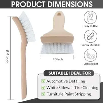 Nanoskin Multi-Purpose Nylon Utility Scrub Brush 8.5 Inch