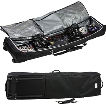 Athletico Padded Snowboard Bag With Wheels - 157 cm