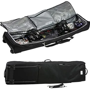 Athletico Padded Snowboard Bag With Wheels - 157 cm