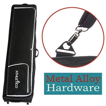 Athletico Padded Snowboard Bag With Wheels - 157 cm