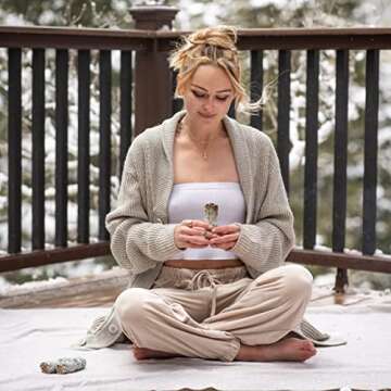 Origins Smudging Kit - 2 White Sage Smudge Stick + Abalone Shell Bowl | Sustainably Sourced Healing Incense for Home Cleansing, Protection, Meditation, Positive Energy