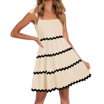 ZESICA Women's Summer Swing Mini Dress - Stylish & Comfy for Every Occasion
