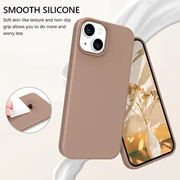 GUAGUA iPhone 13 Slim Silicone Case Soft Gel Protective Cover