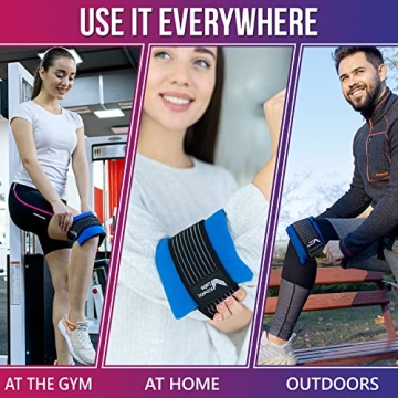 Versatile Ice Pack Wrap for Pain Relief by Kinetic Labs