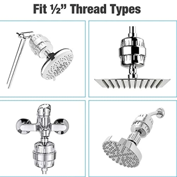 Laicky 20 Stage Shower Filter - Universal Hard Water Purifier