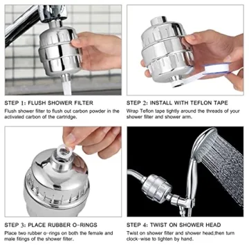 Laicky 20 Stage Shower Filter - Universal Hard Water Purifier