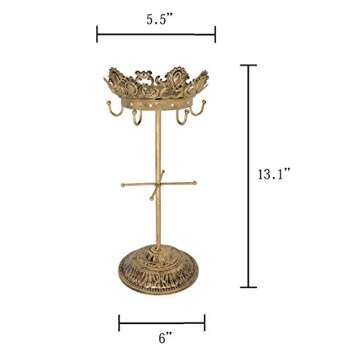Elegant Metal Necklace Tree - Jewelry Organizer Stand