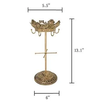 Elegant Metal Necklace Tree - Jewelry Organizer Stand