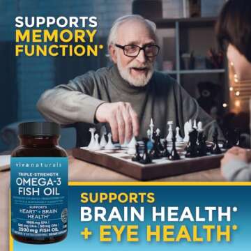 Viva Naturals Triple Strength Omega 3 Fish Oil 2500 mg