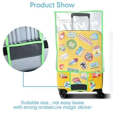 Clear PVC Suitcase Protector Set - Waterproof Luggage Covers