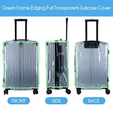 Clear PVC Suitcase Protector Set - Waterproof Luggage Covers