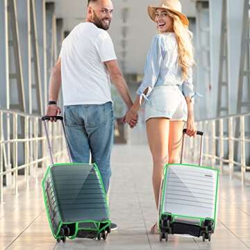 Clear PVC Suitcase Protector Set - Waterproof Luggage Covers