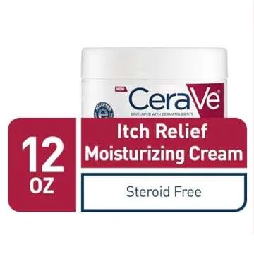CeraVe Moisturizing Cream for Itch Relief and Skin Care