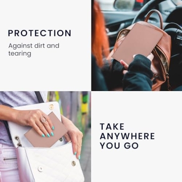 Stylish kwmobile Rose Gold Registration & Insurance Holder