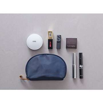 Mossio Cosmetic Pouch - Stylish Makeup Brush Holder Travel Bag for Women and Girls