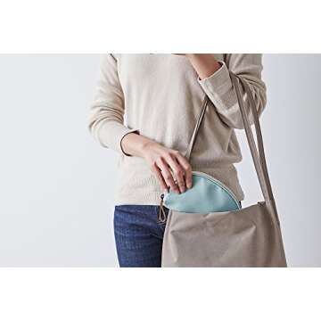 Mossio Makeup Brush Holder Zip Travel Bag for Women