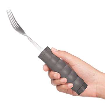 Rehabilitation Advantage Adjustable Weighted Fork with Customizable Weight and Comfort Features