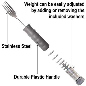 Adjustable Weighted Fork for Enhanced Dining Comfort