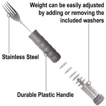Adjustable Weighted Fork for Enhanced Dining Comfort