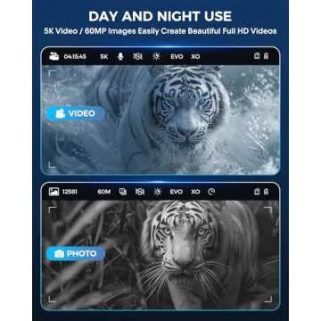 Night Vision Goggles - 5K Night Vision Binoculars for Adults, 5000mAh Rechargeable Infrared Binocula...