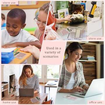 Pink Calculator,Small Calculator,Mini Calculator,Cute Calculator,Solar Calculator,Calculator for School,Basic Calculators for Students,Office Supplies,4 Function Calculator,Middle School Calculator