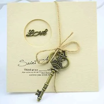 Makhry Antique Skeleton Keys for Crafting and Decor