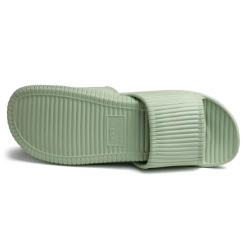 Happy Lily Shower Shoes, Women & Men’s Shower Slippers, Slides Sandals Pool Slides House Slippers Non-Slip Indoor Bathroom Shoes Beach Sandals Summer Shoes, Green