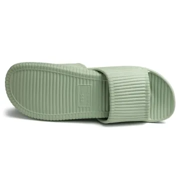 Happy Lily Shower Shoes, Women & Men’s Shower Slippers, Slides Sandals Pool Slides House Slippers Non-Slip Indoor Bathroom Shoes Beach Sandals Summer Shoes, Green