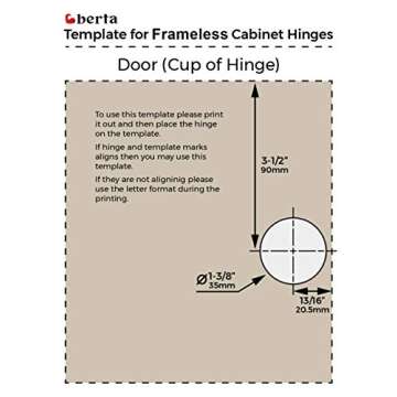 Berta 25-Pack Adjustable Soft-Close Cabinet Hinges
