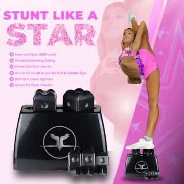STUNT STAND® Cheerleading Balance & Flexibility Stunt Training Equipment - Increase Stunt Awareness...