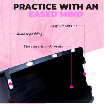 STUNT STAND® Cheerleading Balance & Flexibility Stunt Training Equipment - Increase Stunt Awareness SAFELY on the Ground - FREE Training Video Links Included - Black