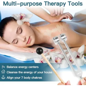 128 Hz Healing Tuning Forks Set for Yoga Therapy