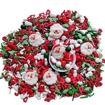 Christmas Sprinkles with Santa for Baking & Decorating
